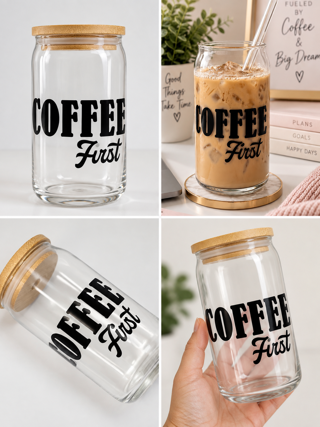 Chapter One Glass Can – Coffee First 🤍