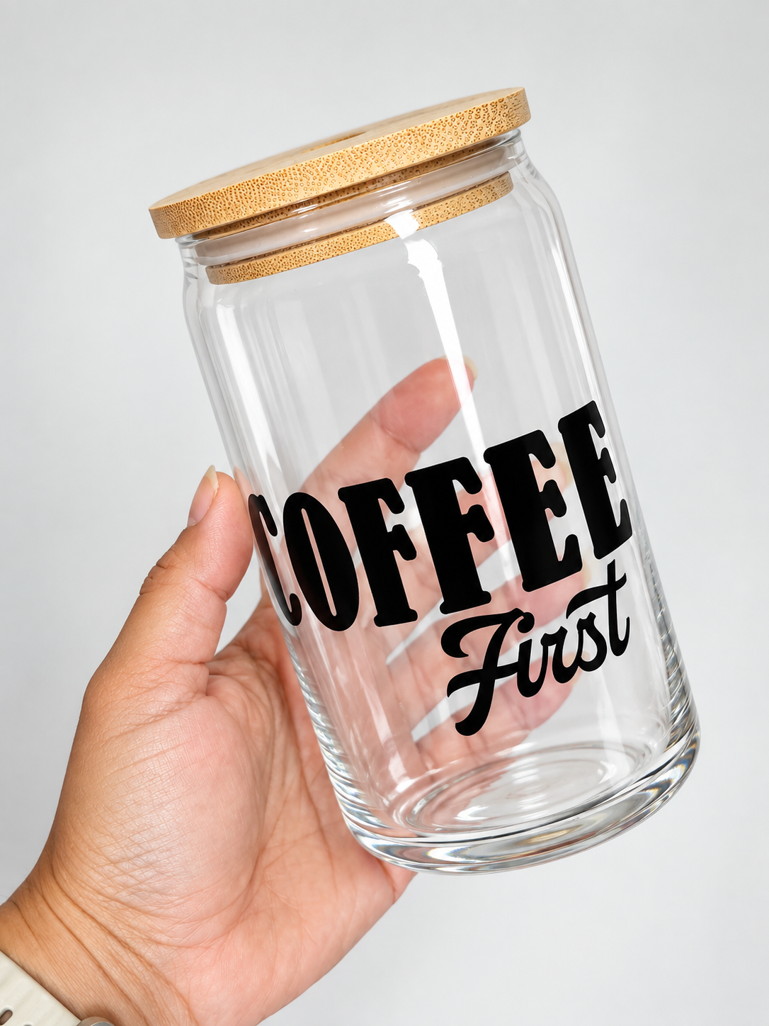 Chapter One Glass Can – Coffee First 🤍