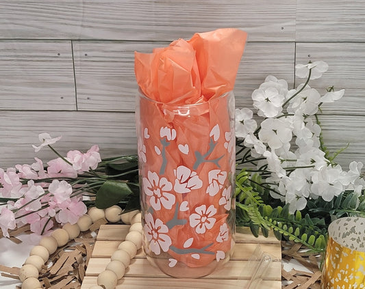 Cherry Blossom 16 oz. glass can